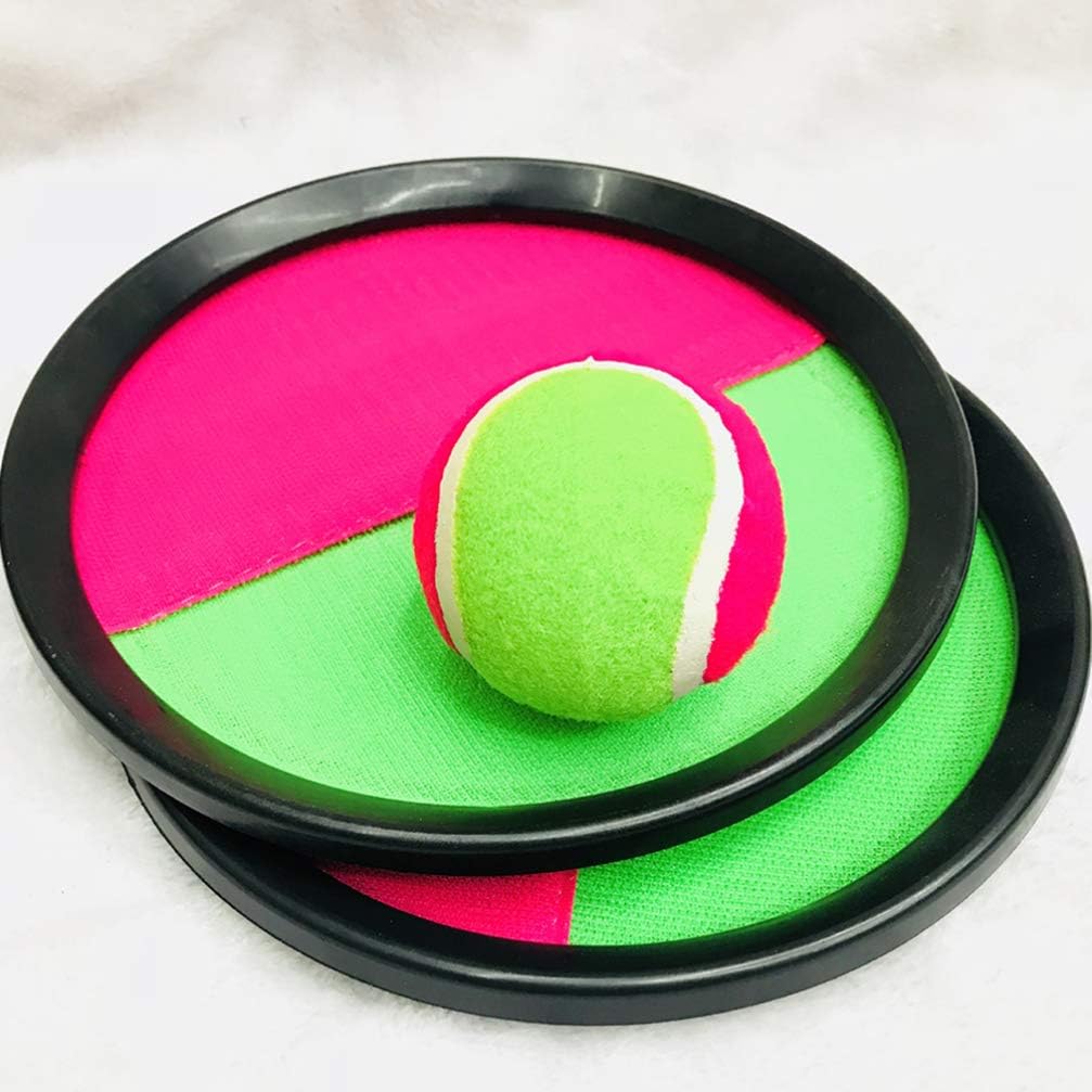 BESPORTBLE Toss & Catch Ball Set and Paddle Game Self Stick And Sticky Throw Deluxe Balls Children's Suction Cup 4pcs Replacement Outdoor Toys Sucker Beach Games For Kids Backyard Adults Random Color - Image 3