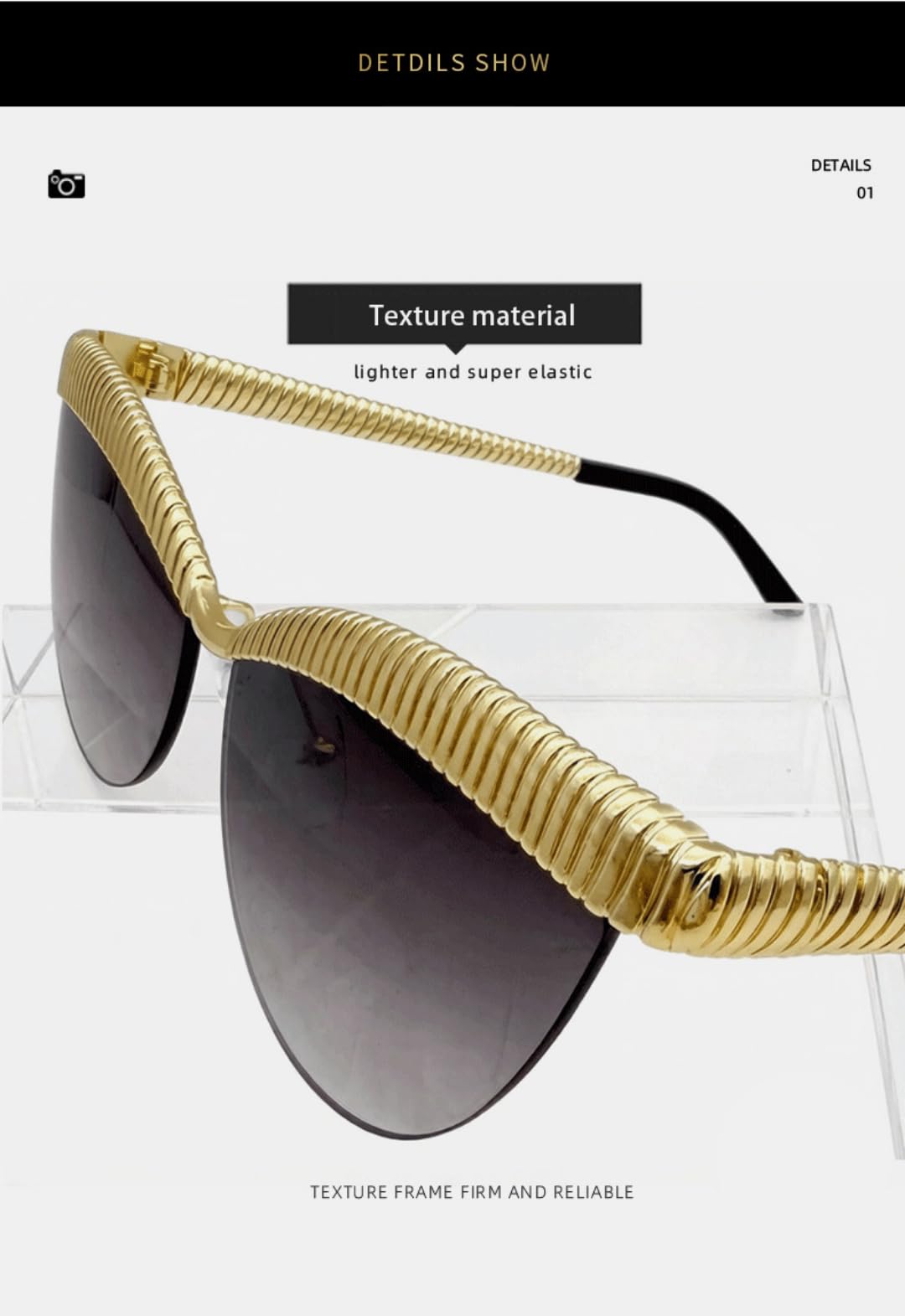 Gafas de sol unisex con borde de metal y ojo de gato, UV400 para conducir y