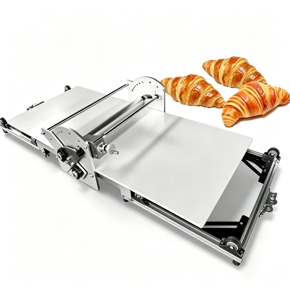 Machine Compacte à Pâte Feuilletée, Laminoir Pliable pour Pâtisserie Danoise