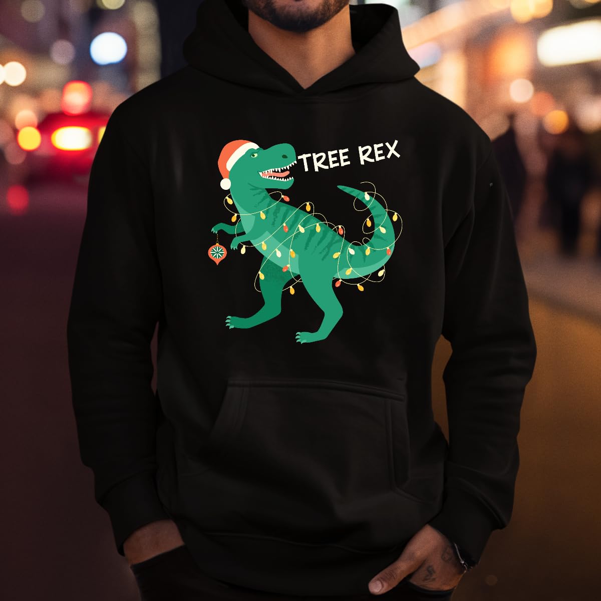Tree Rex Dinosauro - Maglione natalizio