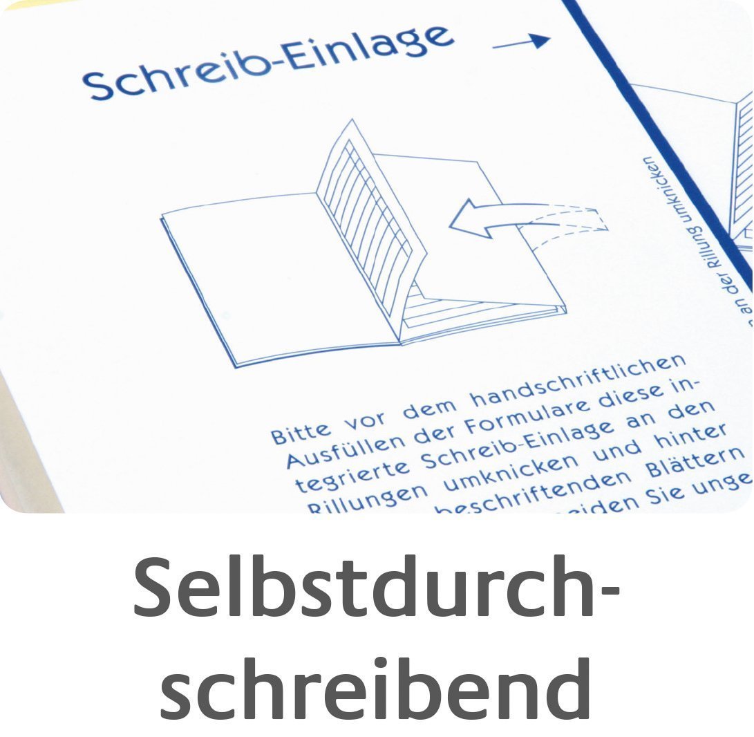 Avery Zweckform 1733 Rechnung Kleinunternehmer, A5, SD, 2 x 40 Blatt, weiß (3er Pack)