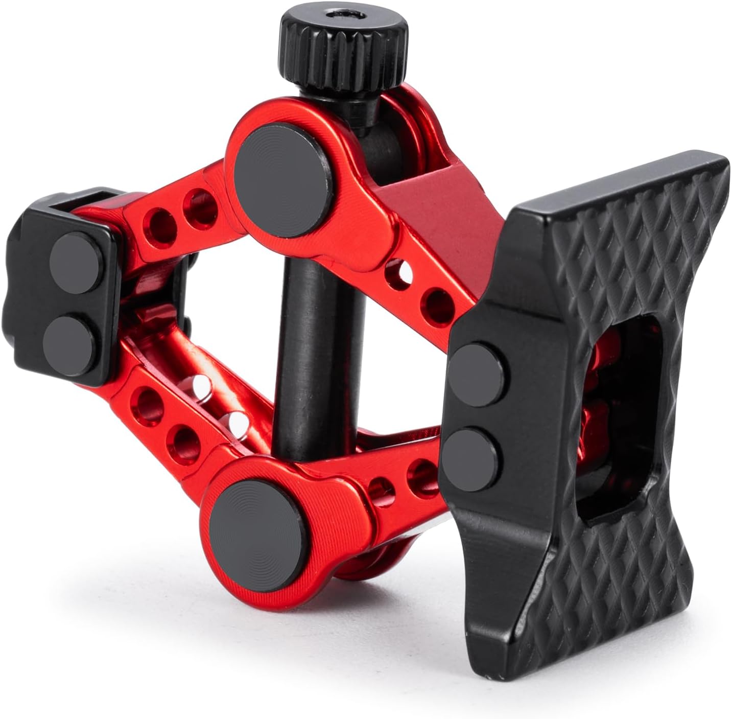 RCHUBAM 1/18 Scale Jack Stands RC Decoration Accessories Adjustable Height Simulation Metal Jack Tool Compatible with 1/18 TRX4M 1/24 Axial SCX24 AXI00001 RC Crawler Car