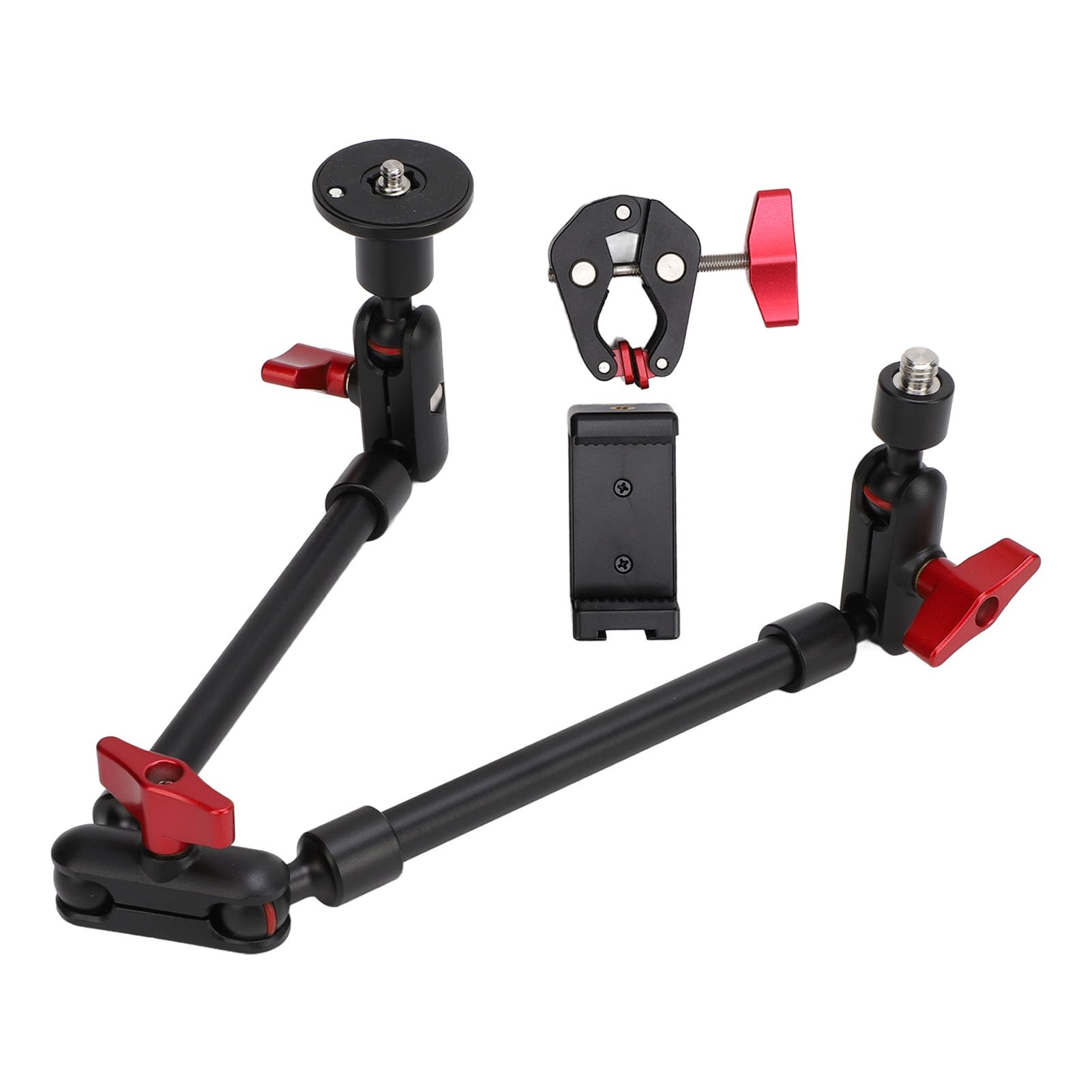Fabater Supporto Professionale per Fotocamera da Scrivania, Regolabile a 360°, Morsetto per Fotocamera Resistente con Filettatura 1/4 e 3/8 per Luce LED, Microfono, Telefono Cellulare, DSLR (22