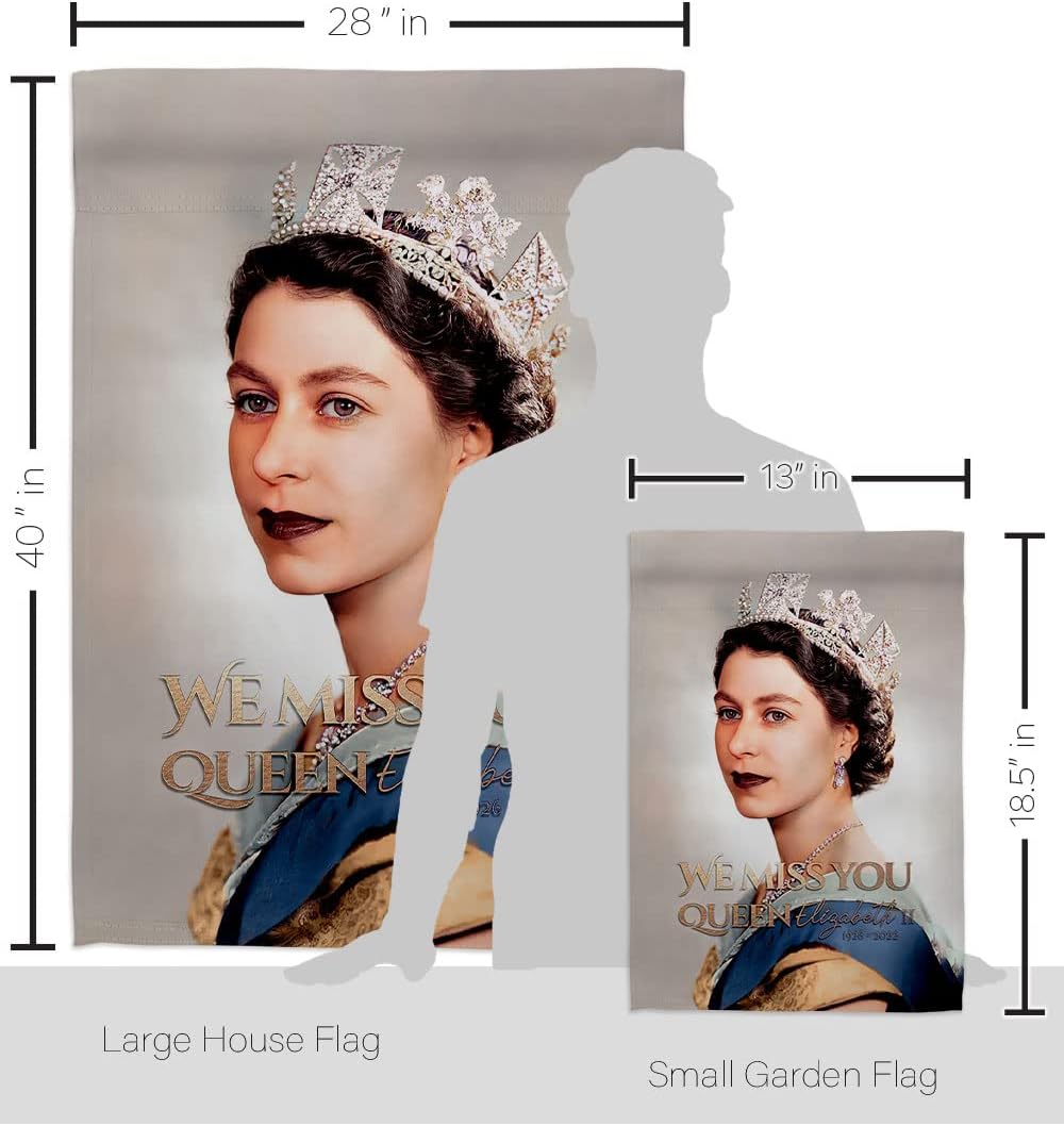 We Miss You Garden House Flag Set Sweet Life Sympathy Remembrance Memorial Bereavement Love Support Emotion Postive Decoration Banner Small Yard Gift Double-Sided, Made in USA