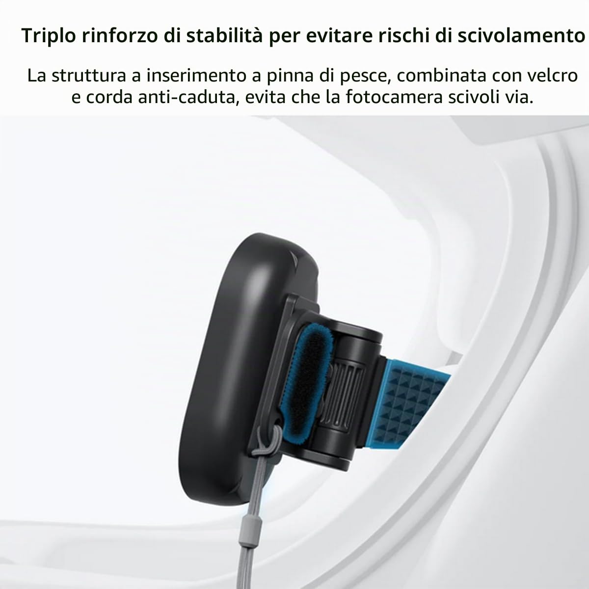 Supporto per casco per Insta360 GO 3S/GO 3 Action Camera Housing Frame Magnetico Quick Release Sport Camera Mount per Ciclismo Moto