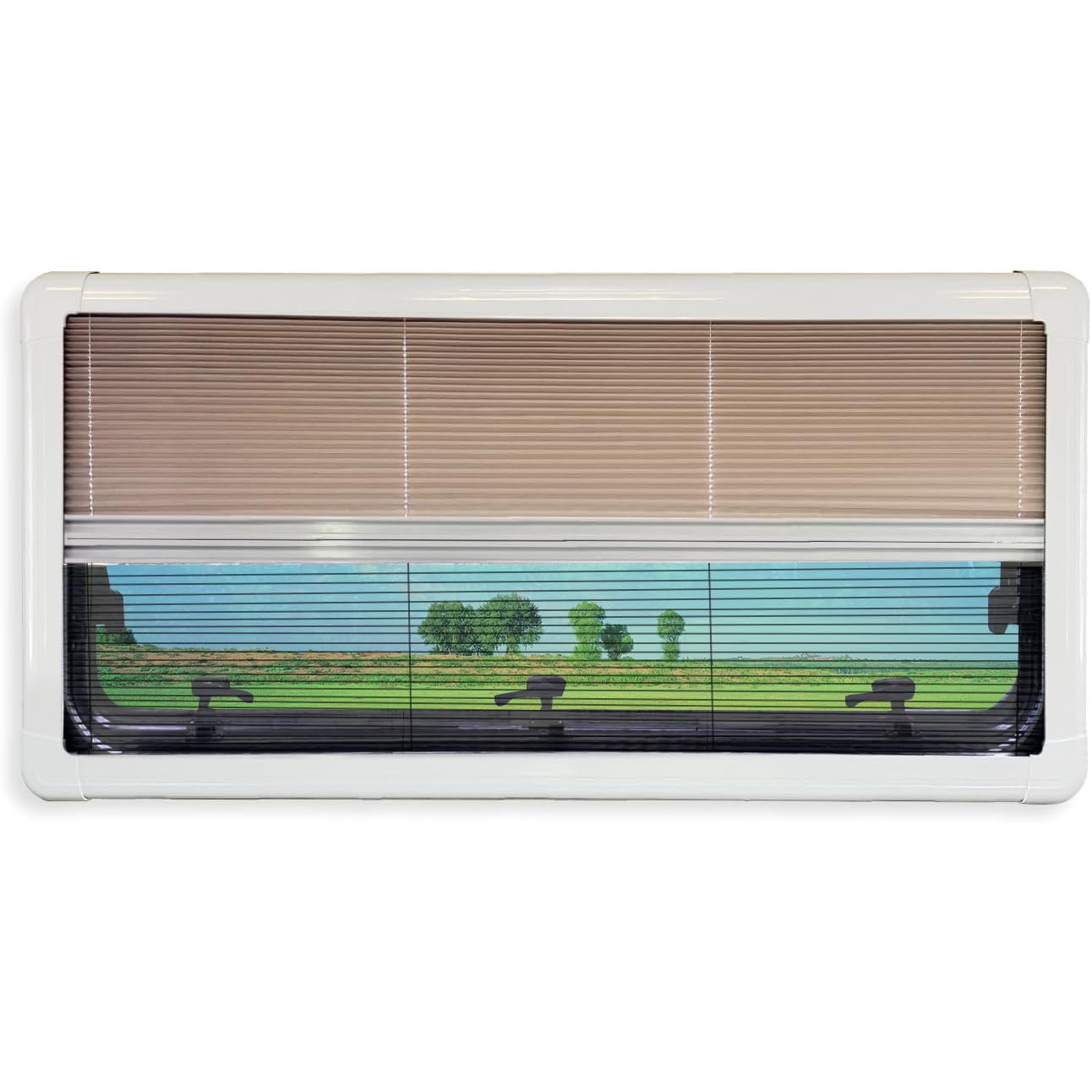 Pare-soleil camping-car anti chaleur store plissé occultant alu