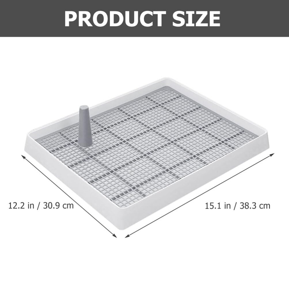 POPETPOP Portable Toilet, Dog Training Pads Pet Toilet Dog Pee Pad Holder Puppies Potty Mesh Grate Pee Pad Holder Portable Dog Litter Box for Small Medium Dogs Puppy Rabbit