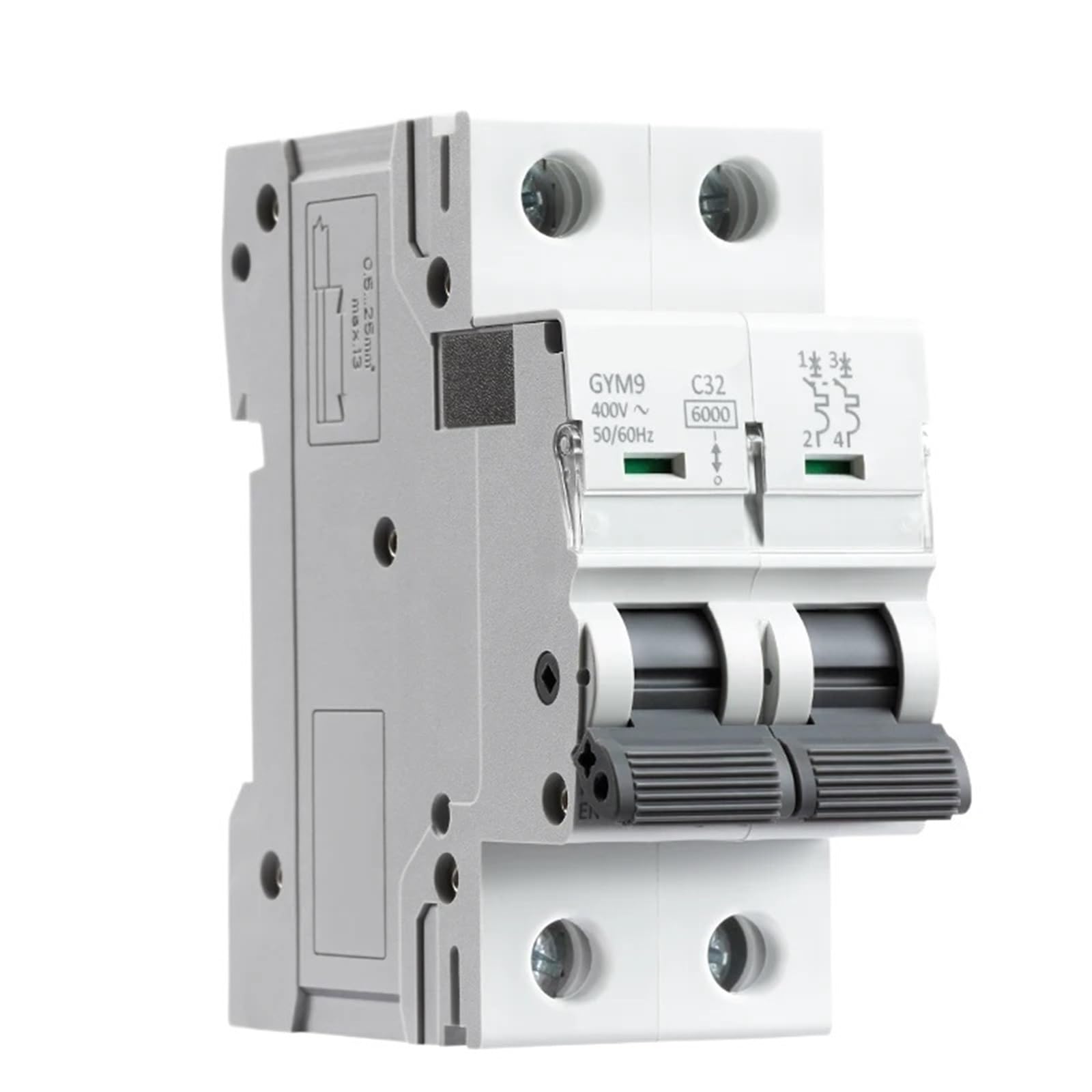 GYM9 2P 6KA capacité de coupure MCB Din Rail Mini disjoncteur 6A-63A AC Type 1 pièces(20A)