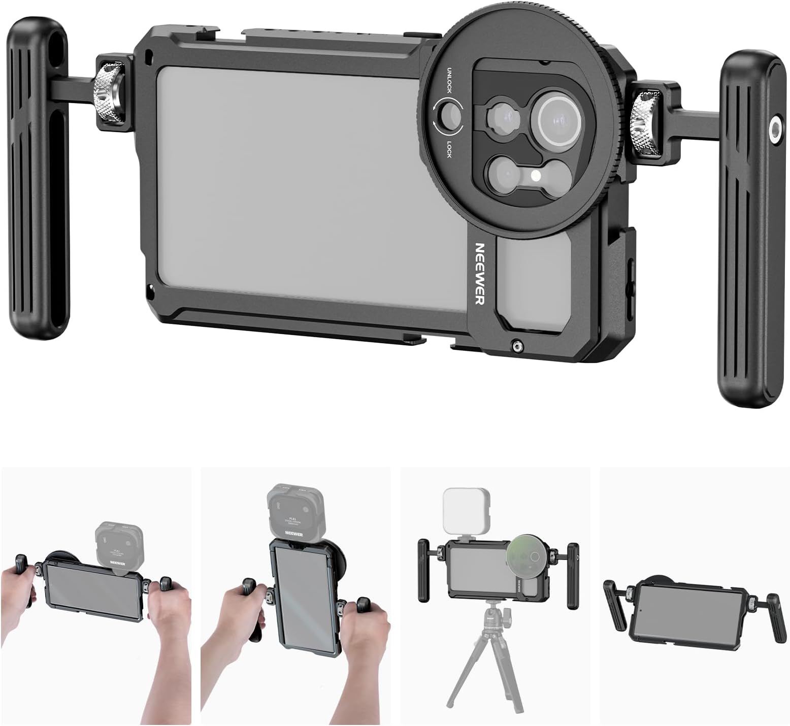 Phone Cage Video Rig Kit Compatible with Samsung S23 Ultra