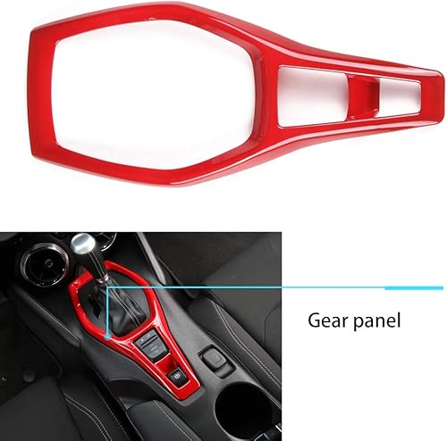 Miniatura 3 de Voodonala Kits interiores para Chevy Camaro Cubierta del panel de engranajes, portavasos, encendedor de cigarrillos, cubierta decorativa compatible