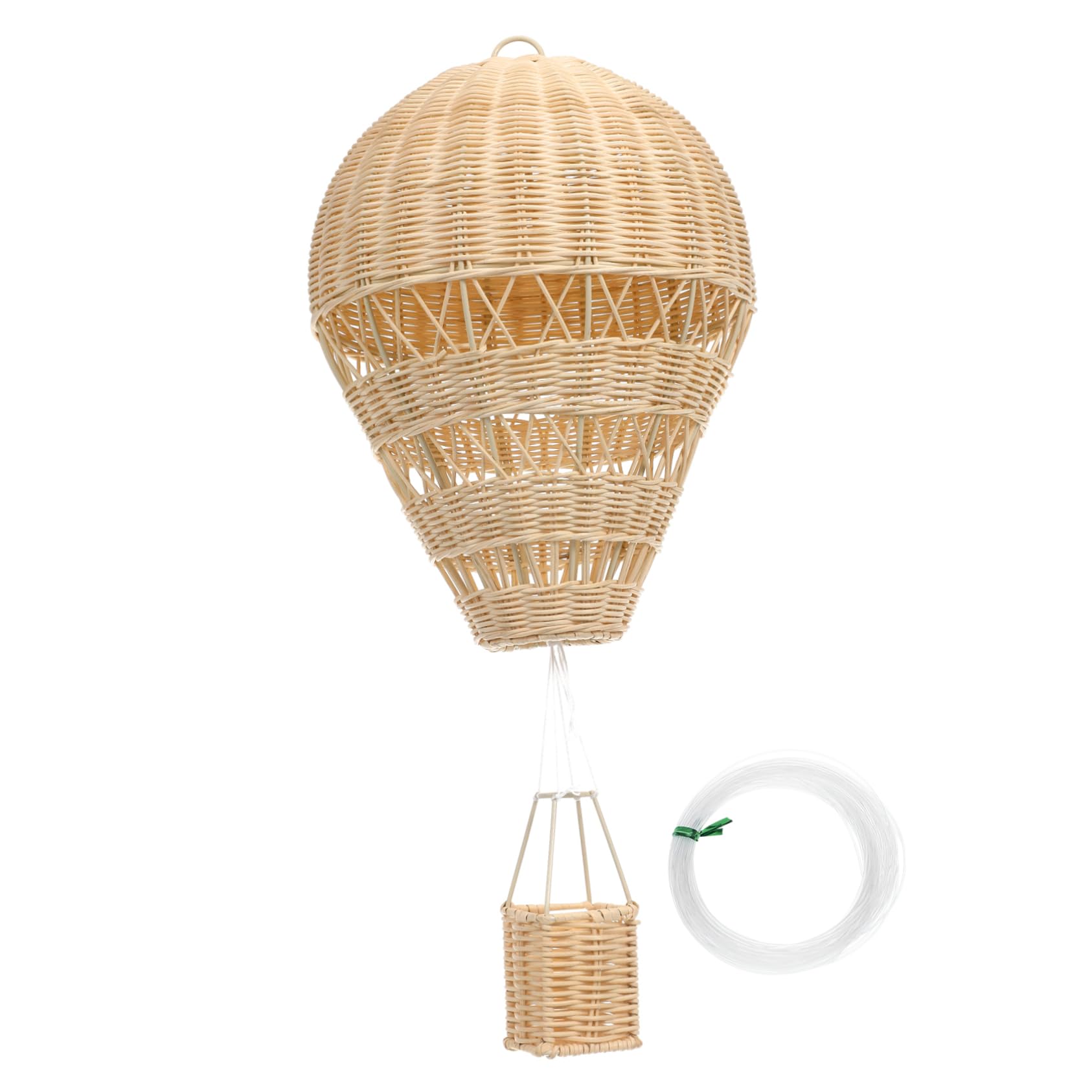 Ballon à air chaud tissé en rotin pour créer un cocon bohème en nurserie