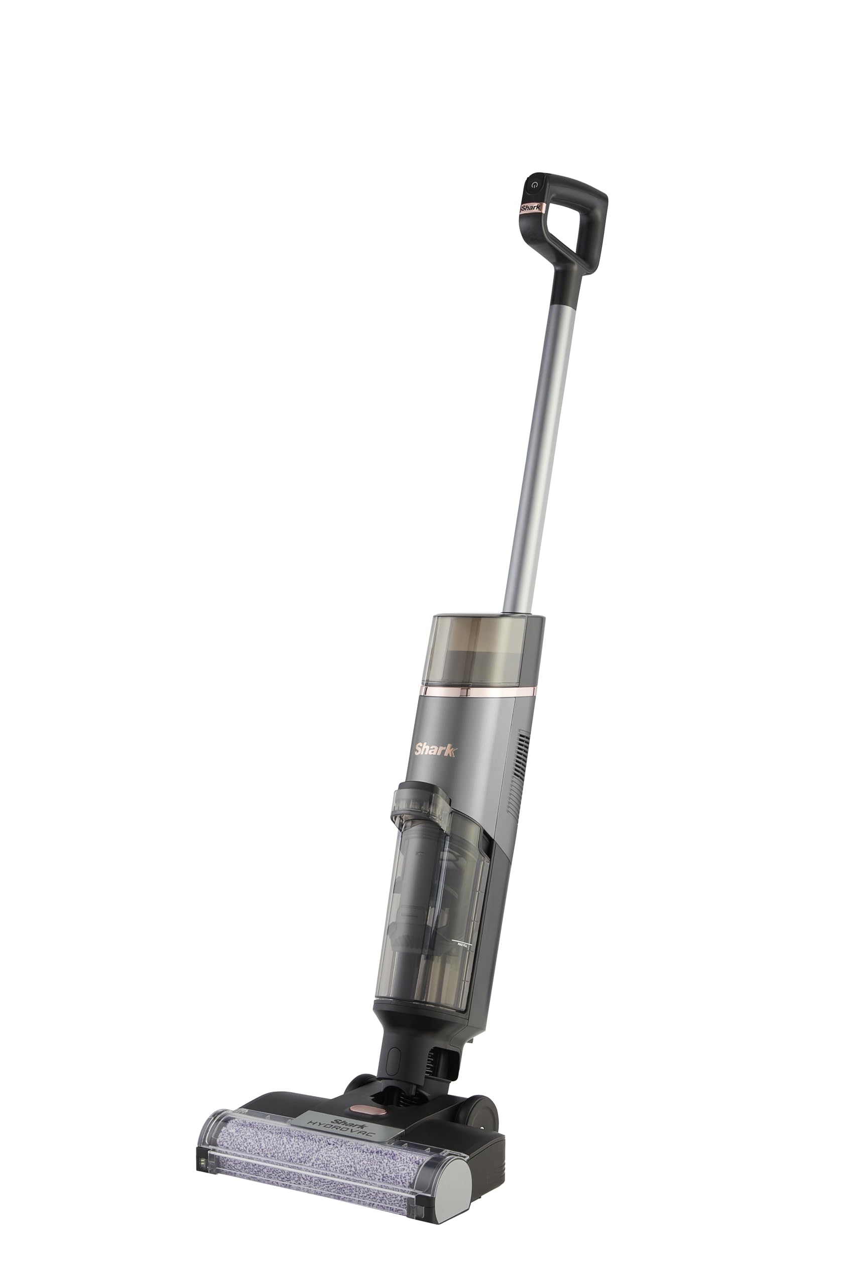 Shark HydroVac Nettoyeur sans fil sols durs, brosse roulante antimicrobienne et solution multi-​surfaces neutralisant les odeurs, autonettoyant, aspire, nettoie saletés humides et sèches, gris, WD210EU