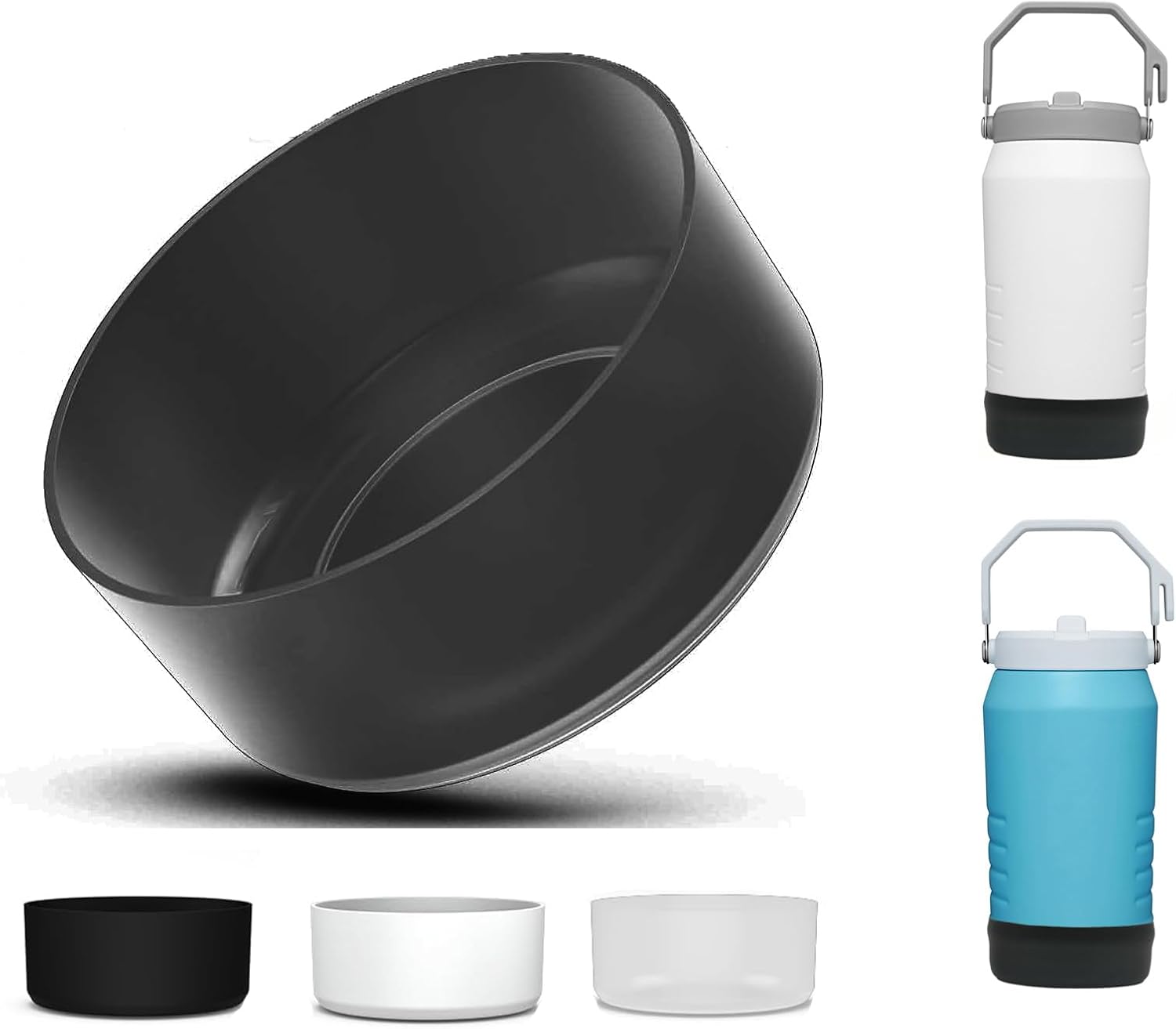 Silicone Boot for Stanley IceFlow Flip Straw Jug with Handle|64 oz|Protective Cup Bottom Sleeve|Stanley 64 oz Accessories Compatible with 64 oz Stanley Boot Sports