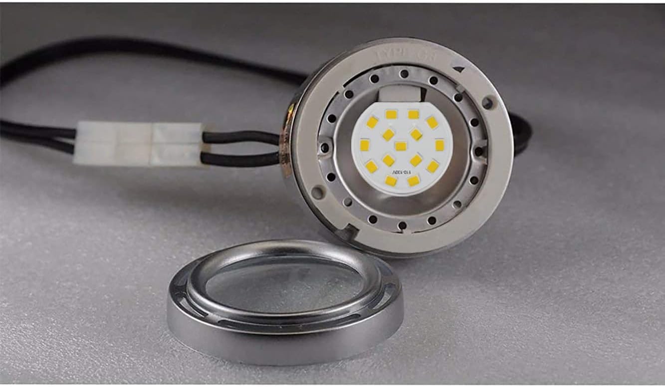 G8 LED Puck Light Bulbs, 3W Equivalent to 20W-25W Halogen Bulb, T4 JCD Type Bi-Pin Base, 120V Warm White 3000K G8 Bulbs for Under Cabinet, Counter Lighting, 6Pack