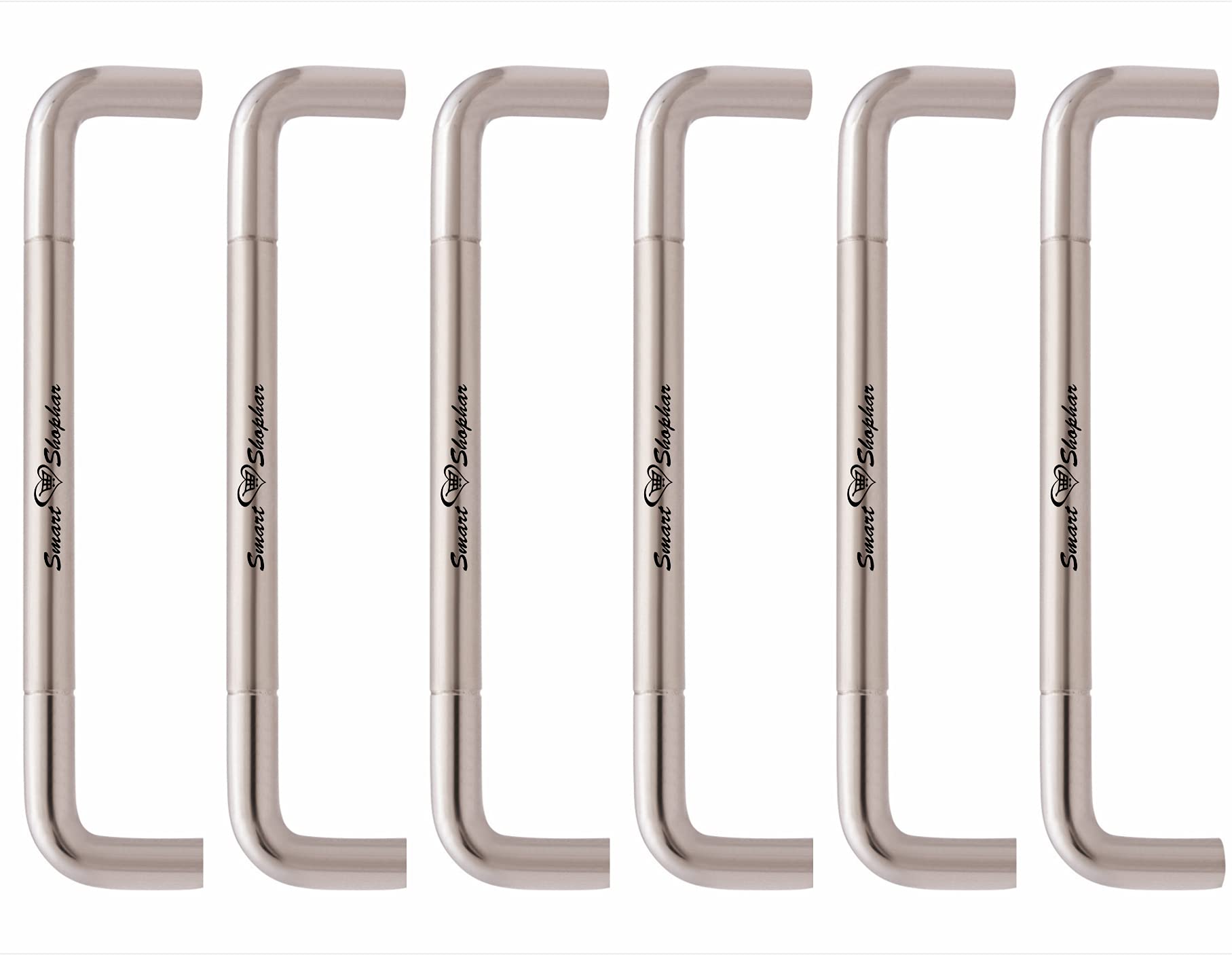 SMART SHOPHAR Stainless Steel Black Berry Cabinet Handle 6 Inches Silver Pack of 6 / Kitchen Cabinet Hardware/Furniture Pulls for All Types Wooden Furniture Doors, Cabinets, Cupboards & Drawers (B071PD1WPJ) Amazon Price History, Amazon Price Tracker