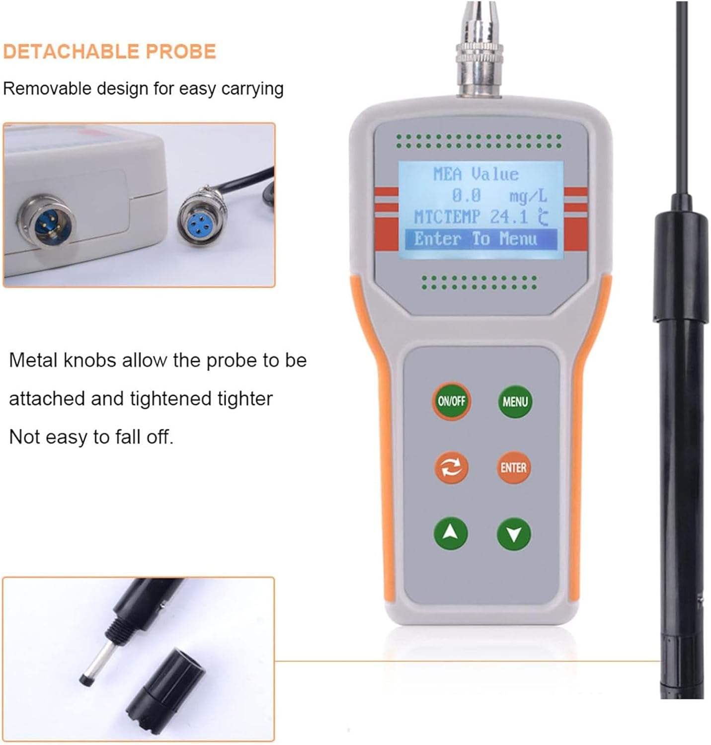 Digital Dissolved Oxygen Detector, Dissolved Oxygen Meter Kit, DO Sensor Dissolved Oxygen Levels Tester, DO Range: 0-20mg/L for Aquaculture Fish Pond Sewage Treatment