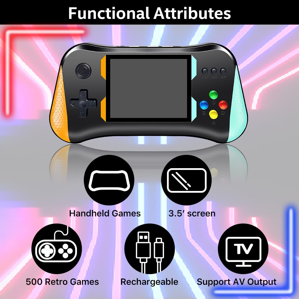 ビデオゲームレトロミニハンドヘルドゲーム Amazon.co.jp: ポータブルハンドヘルドゲーム レトロミニビデオ