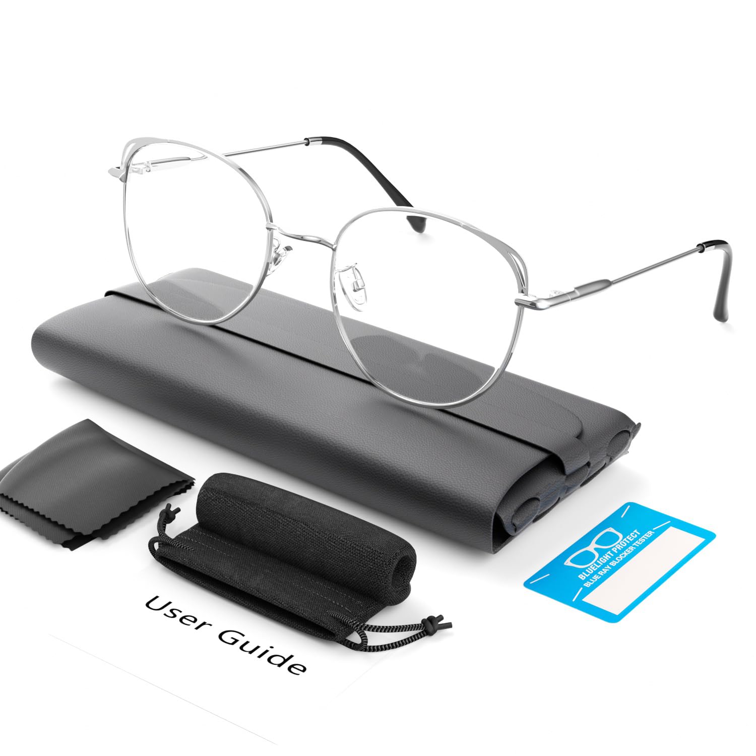 COOLOO Blue Light Glasses, Blue Light Blocking Glasses for Women Men, Gaming Computer Glasses Anti Glare Headache Eyes Strain Glasses with Blue Light