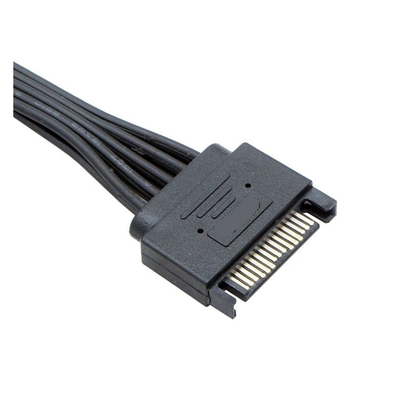 Generico Cavo sdoppiatore maschio-femmina SATA 15 pin 1 a 2 da 22 cm 32(32CM -1 to 2)