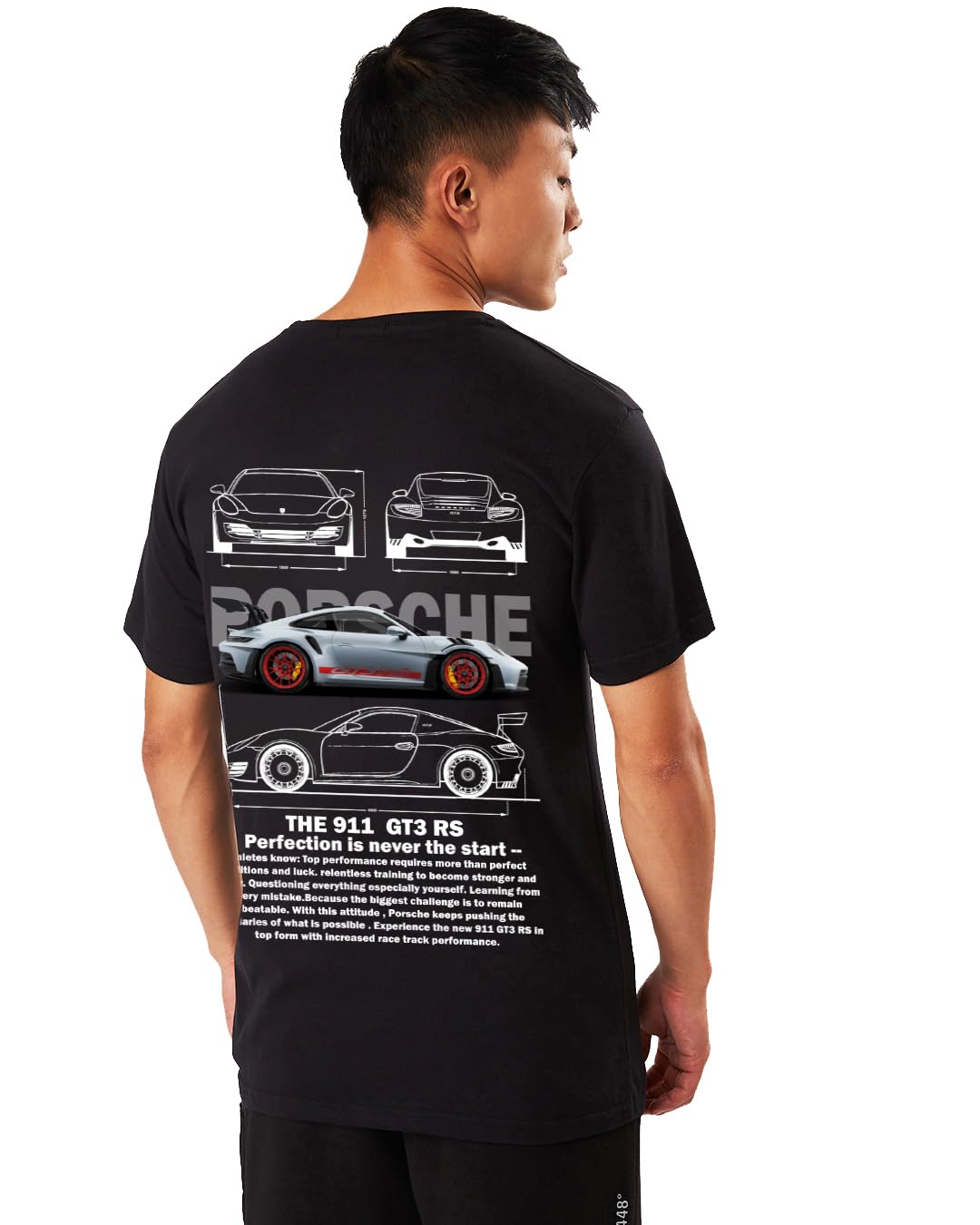 INDIE APESRacing Club Printed Round Neck Half Sleeve T-Shirt