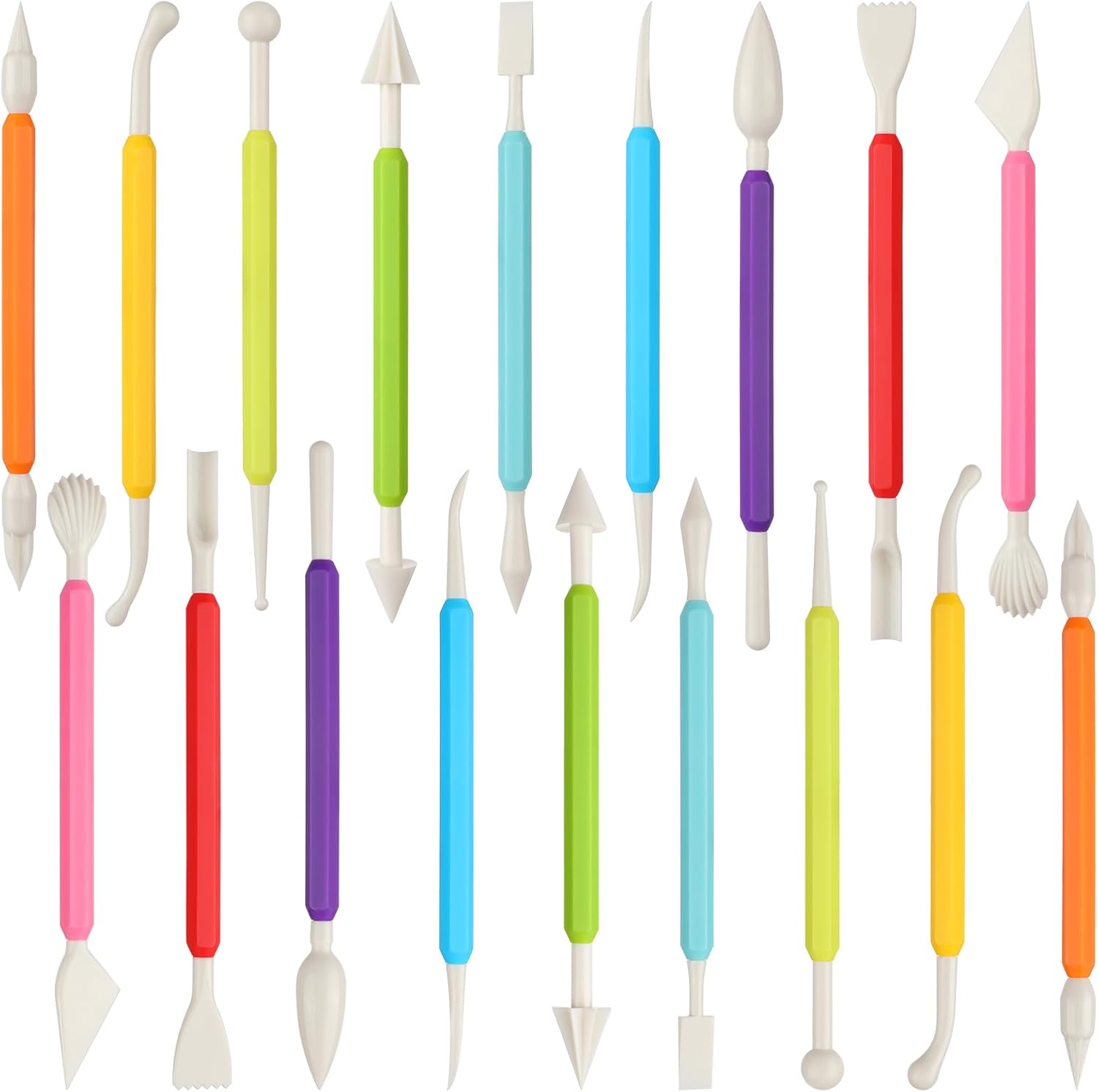36PCS Clay Sculpting Tools, Double Head Air Dry Clay Carving Tools Kits for Kids and Adults, Sculpting Tools for Clay Sculpey, Modeling Clay Ideal, Air Dry Clay and Shaping
