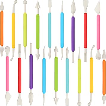 18PCS Clay Sculpting Tools, Double Head Air Dry Clay Carving Tools Kits for Beginners and Adults, Sculpting Tools for Clay Sculpey, Modeling Clay Ideal, Air Dry Clay and Shaping