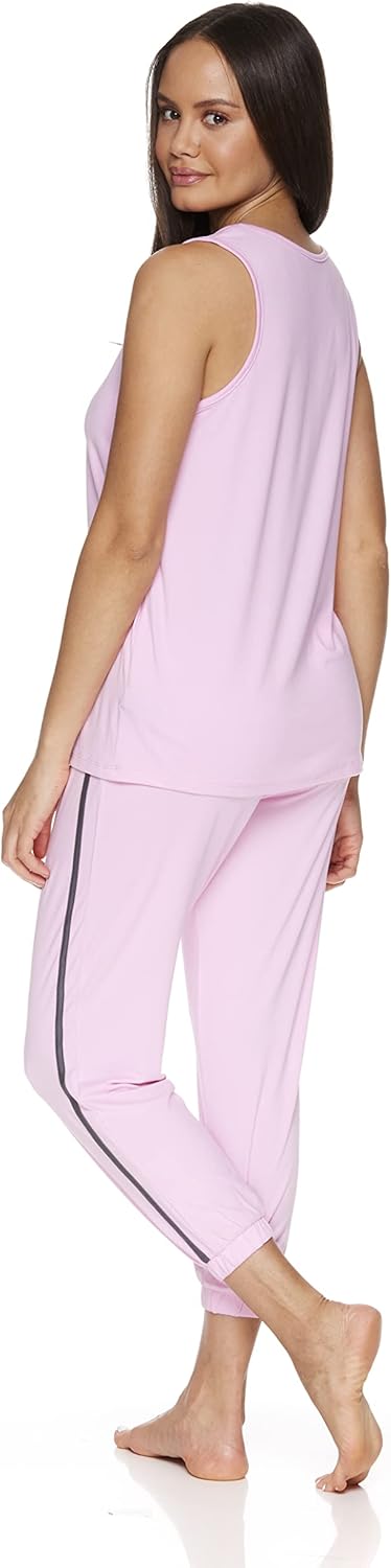 U.S. Polo Assn. Women's Pajama Set, Tee, Pants with Pockets Valentines Gifts for Her - Image 3