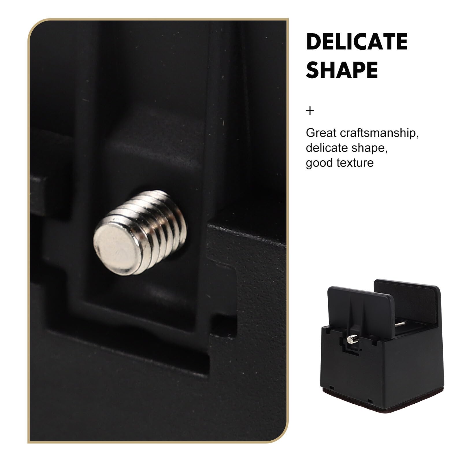 Elevadores Ajustables para Patas de Muebles 50 MM 4 Unidades Negras Antideslizantes Base de Fieltro Extensores para Sofás Mesas y Camas Soporte Resistente para Nivelar y