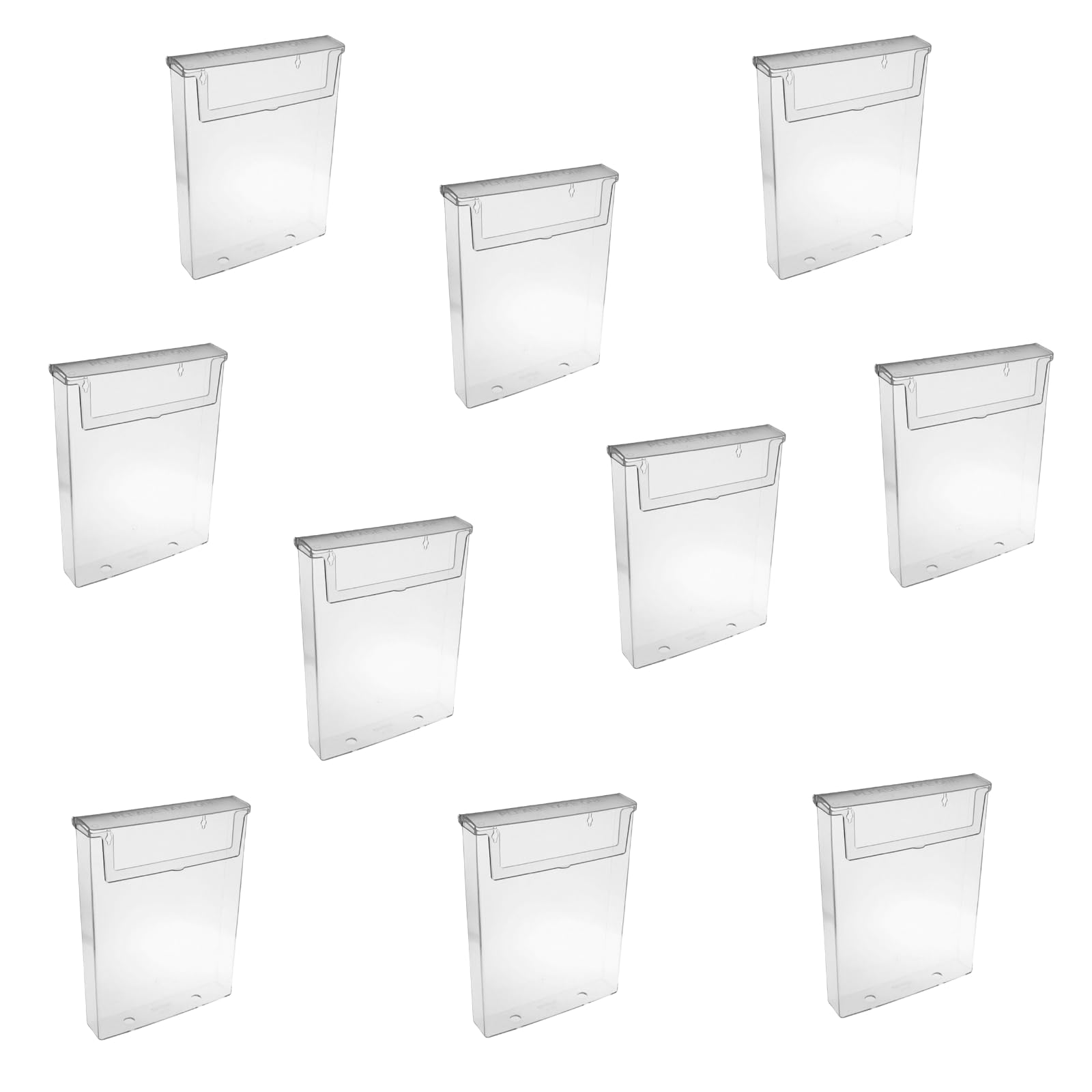 CompleteShopfittings Wall-Mounted Weather-Resistant Outdoor A5 Leaflet Holder Waterproof Dispenser Exterior Display (10 Piece)