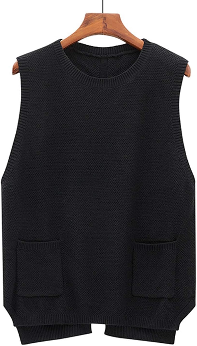 Womens sweater vest with pockets Clearance