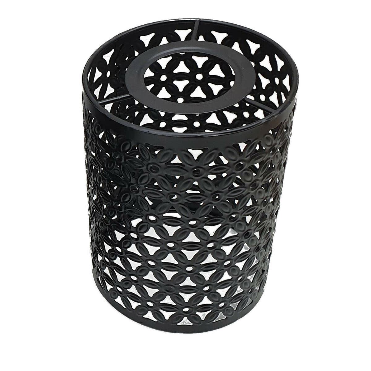 Black Vintage Cage Metal Lamp Shade - Industrial Metal Cage Light DIY Ceiling Pendant Lights for Dining Room Bedroom Loft Hallway (Black 1B) โ image 1