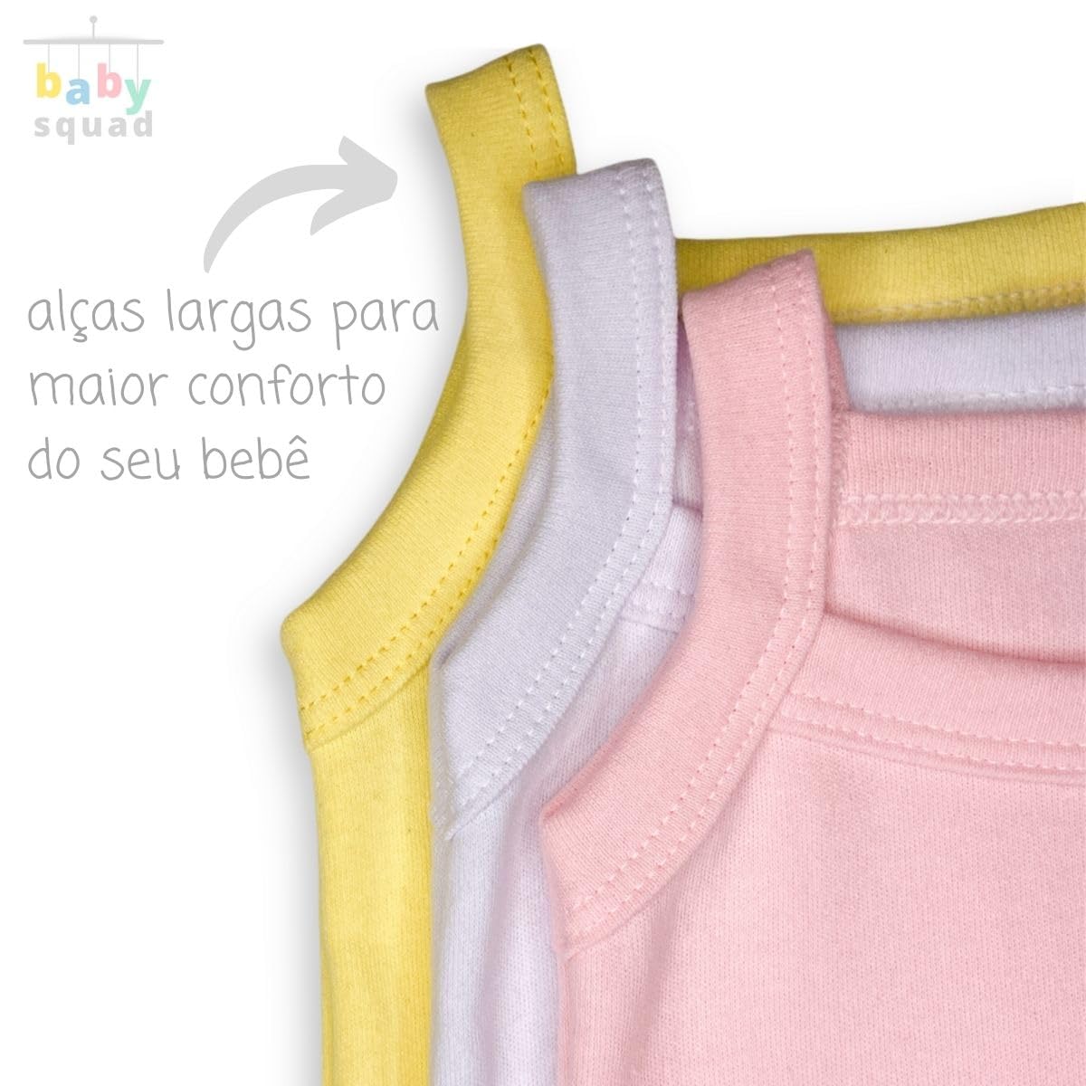 KIT 3 Body Alcinha Bebê Menina Sem Manga Suedine 100% Algodão Verão sem Alça Liso de 0 a 9 meses em promoção! Veja a oferta e mais achadinhos de Bebês 3 Hoje é o melhor dia para comprar KIT 3 Body Alcinha Bebê Menina Sem Manga Suedine 100% Algodão Verão sem Alça Liso de 0 a 9 meses com aquele preço maroto! Promoção! Aproveite a oferta! 3
