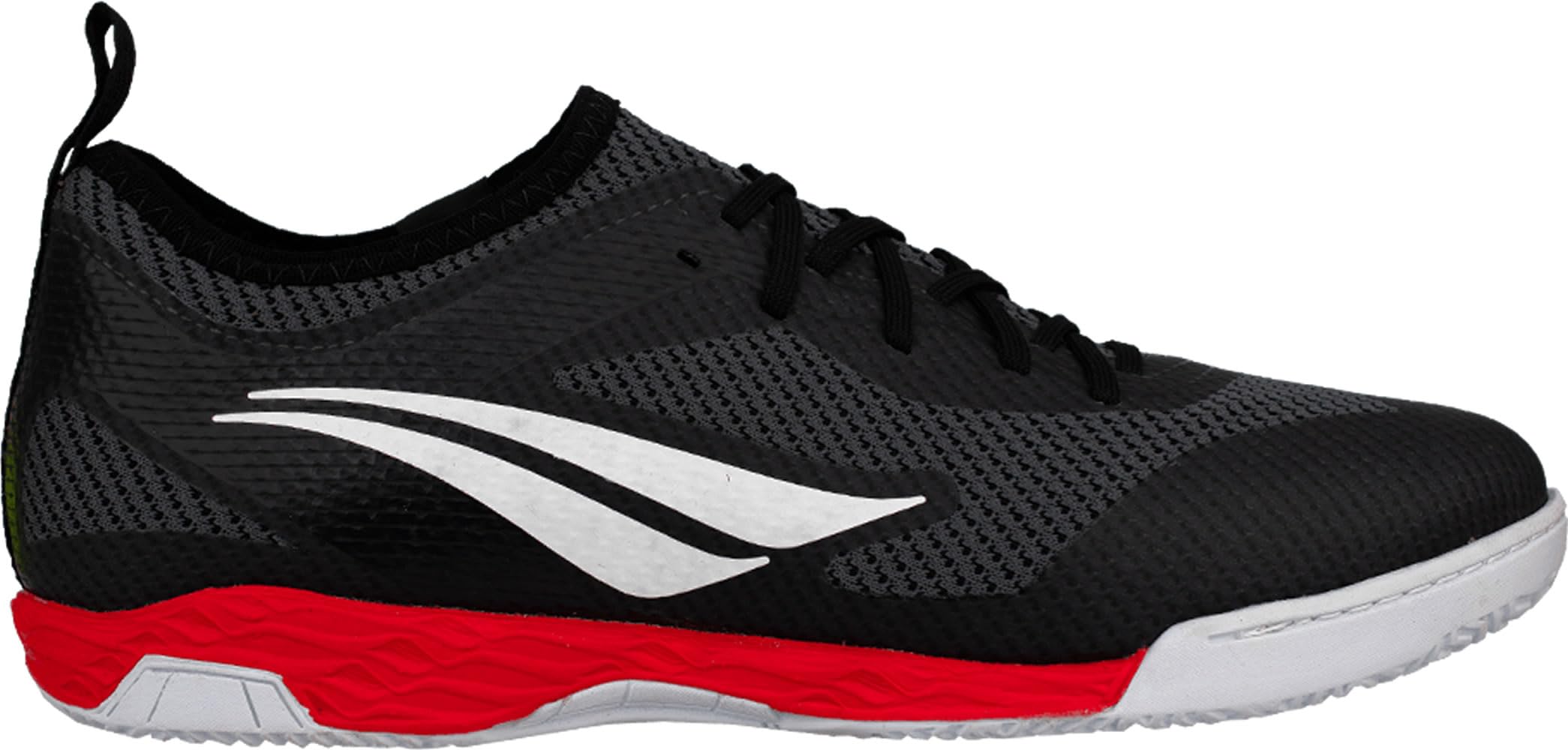 PENALTY Futsal Shoes ECOKNIT MAX 500 XXI (Black White Red, US Footwear Size System, Adult, Men, Numeric, Medium, 11.5)