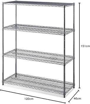 Amazon｜アイリスオーヤマ ラック メタルラック 防サビ 幅120×奥行46