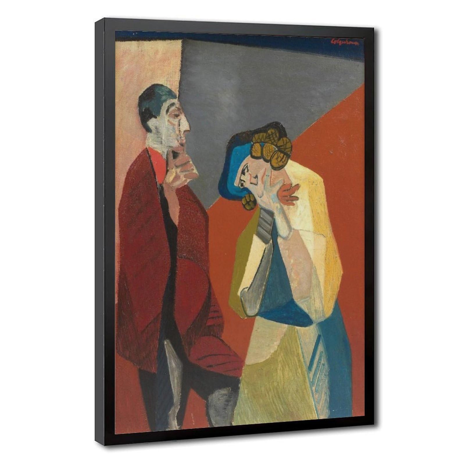 Impression sur toile Robert Colquhoun cadre suspendu salon vide - 8