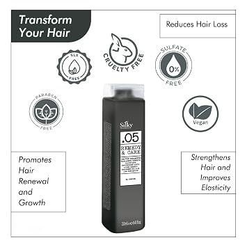 SILKY .05 Organic Trivix Shampoo - Hair Loss Shampoo with Plant Extracts