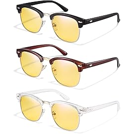 racico Blue Light Glasses for Men & Women - Mixed Material + Metal Frames with UV Protection Coating