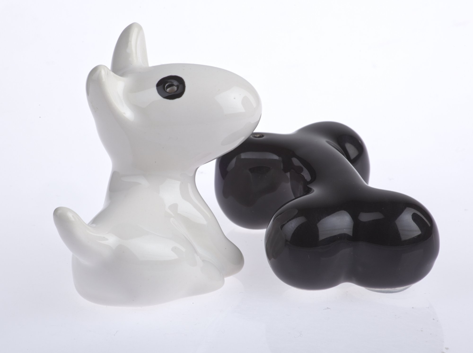 By BERS Salt and Pepper Dog, Tickle & Boni M Dogs Bully Bull Terrier, Probably the World süßesten Salt Shaker, Great Present