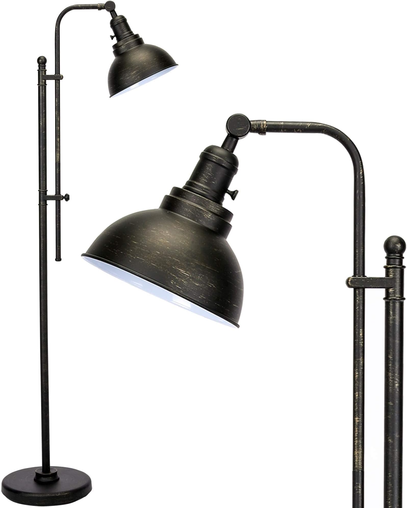 threshold Crosby Schoolhouse Floor Lamp Black