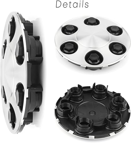 Miniatura 6 de Tapones centrales de rueda para Chevy Chevrolet Silverado Avalanche Tahoe Suburban 2007-2013 Tapacubos centrales de rueda de 17 pulgadas x 7 12