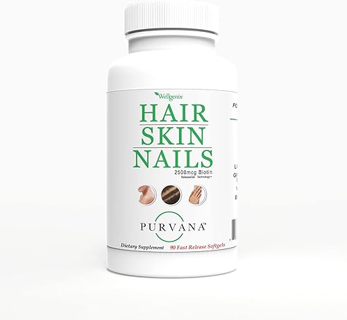 Miniatura 10 de Wellgenix Purvana - Gel suave para cabello, piel y uñas, 2500 mcg de biotina, DMAE, MSM, cola de caballo, extracto de semilla de uva,