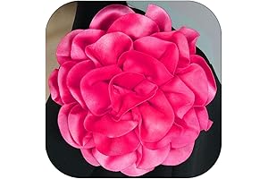 Exquisite Satin Fabric Camellia Flower Brooches
