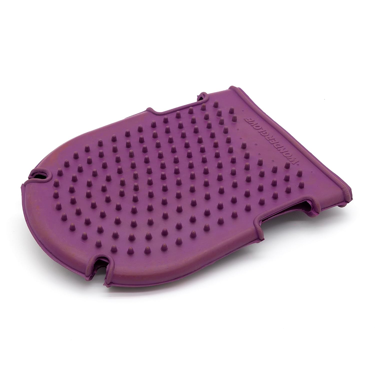 Grewal Equestrian Wonder Grooming Glove-Double Sided (Purple)