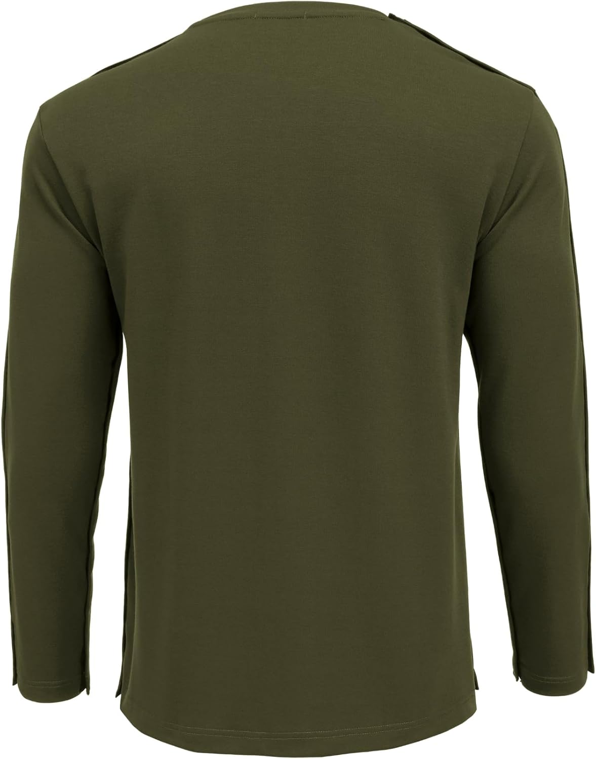 Deyeek Post Shoulder Surgery Recovery Shirts for Men Chemo Port Access Top Snap Full Tear Away Long Sleeve - Image 9