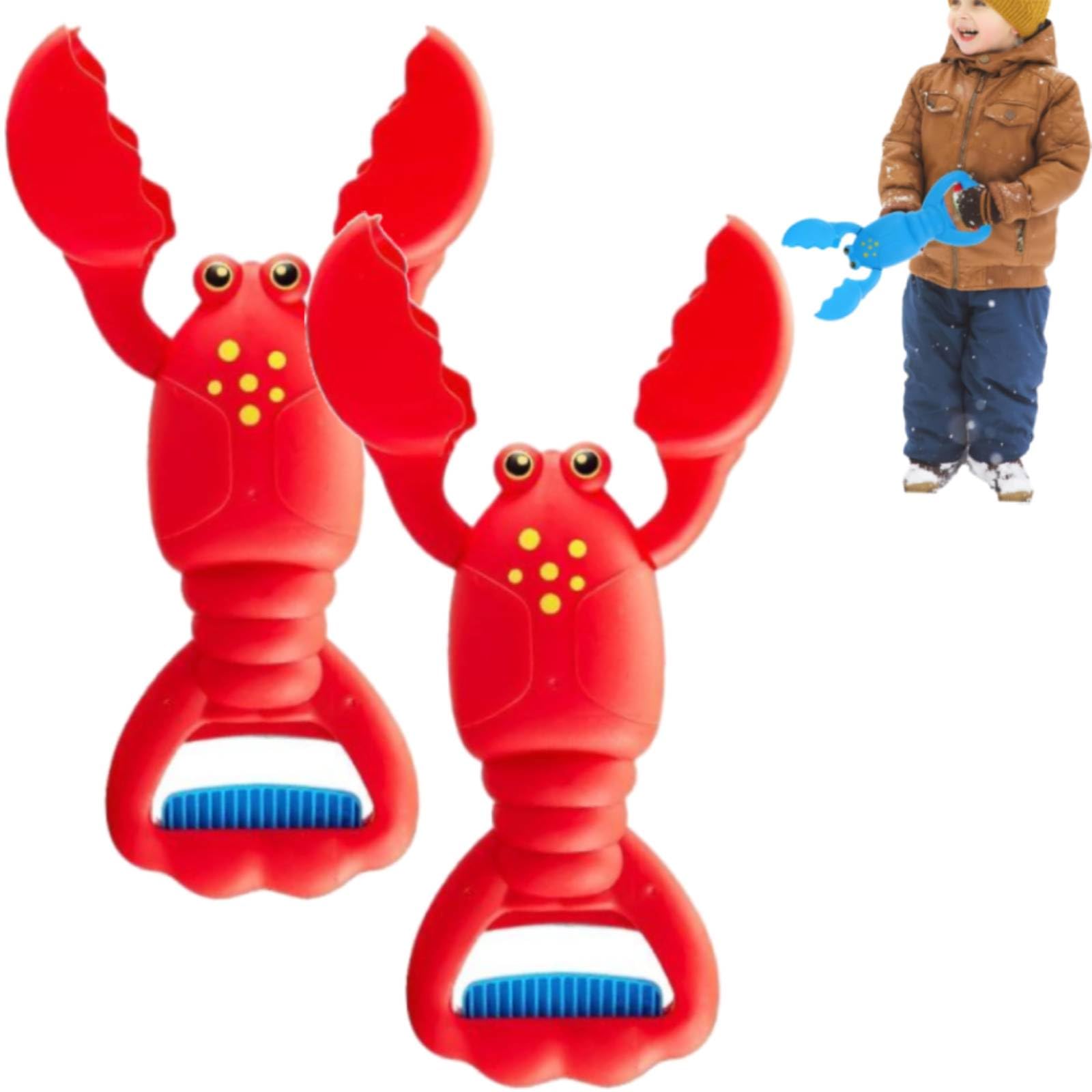 Plastic Lobster Digger Beach and Sand Excavator Toy Enhance Boys and Girls' Play Crab Claw Design (2Pcs)