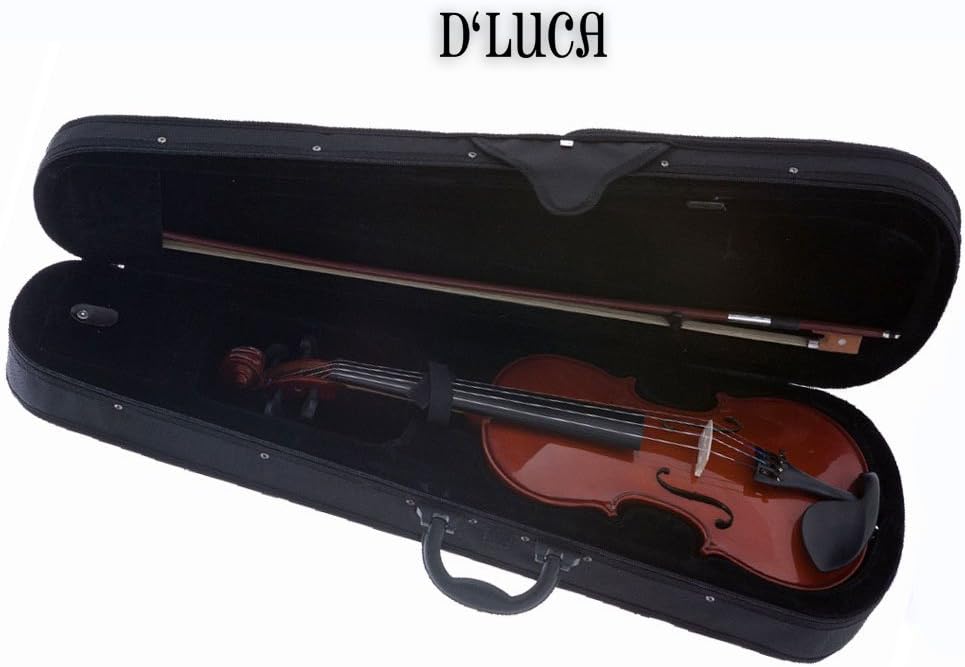 D'Luca DL-45044 Meister Ebony Fitted Beginner Violin Outfit 4/4