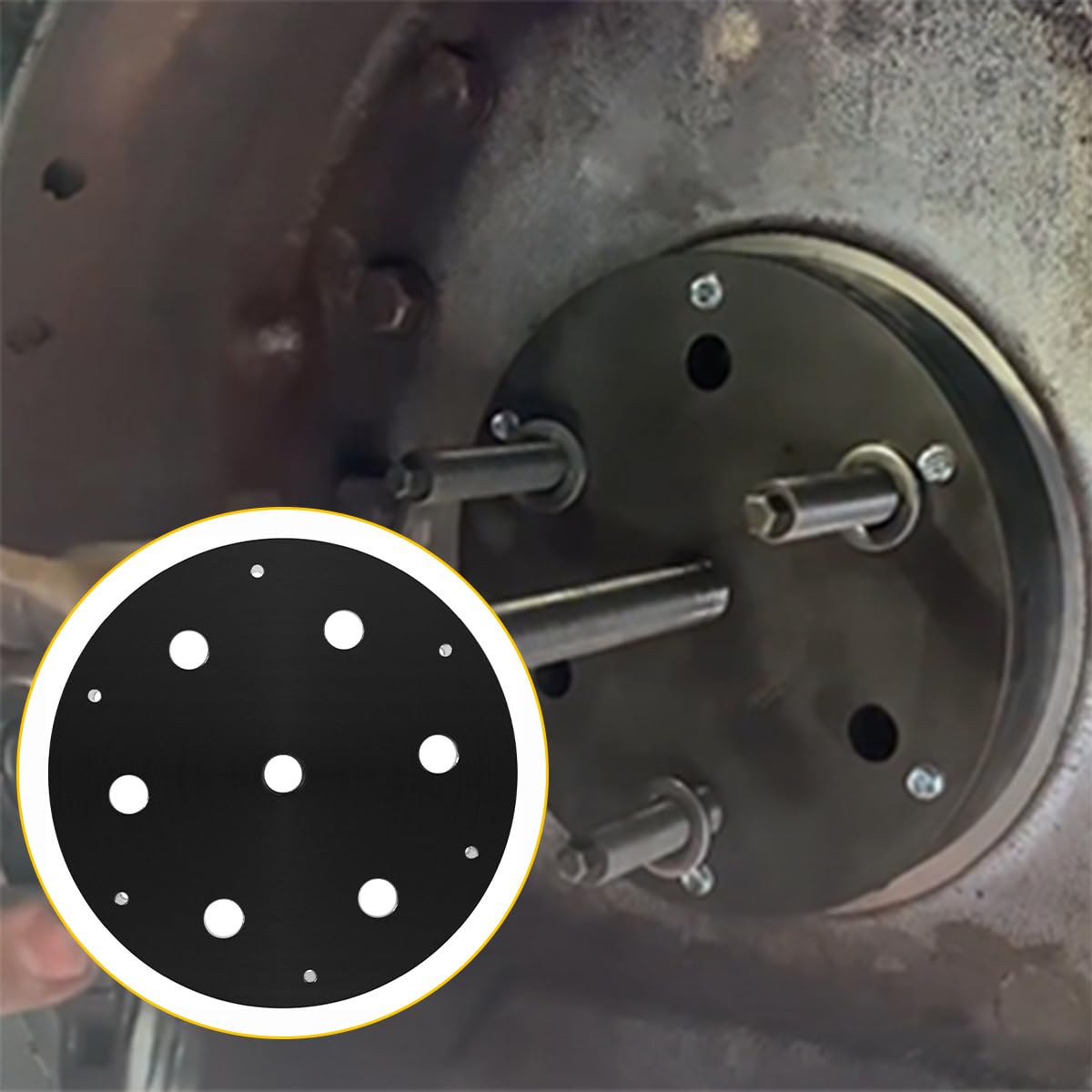 Liouedf Heavy-Duty Iron Crankshaft Rear Main Seal & Wear Sleeve Tool Kit for Cummins ISX12/ISX15/QSX Engines