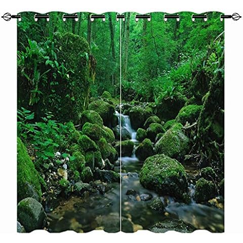 YUANZU Waterfall Curtains for Home Decor Cover