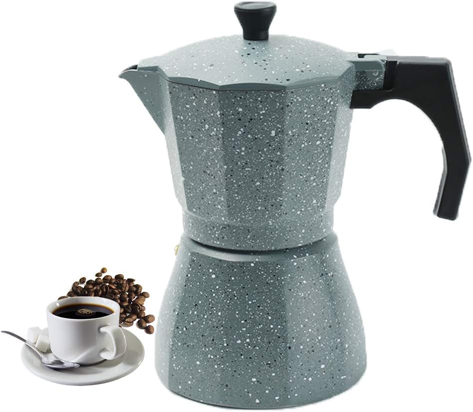 Vinekraft Espresso Maker Moka Pot Stove Top Coffee Pot 6 cups/300ml