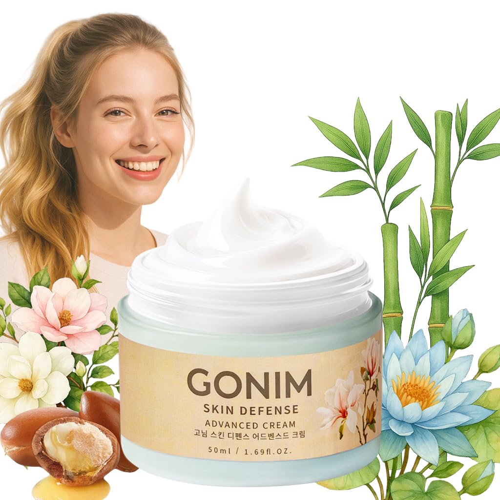 GONIM Face Moisturizer Korean Skin Care,Anti Aging Support with Collagen Activation,Skin Barrier Repair Face Cream,Daily Face Moisturizer for Dry,Sensitive Oily Skin,Shea Butter Hydration-3.38fl.oz